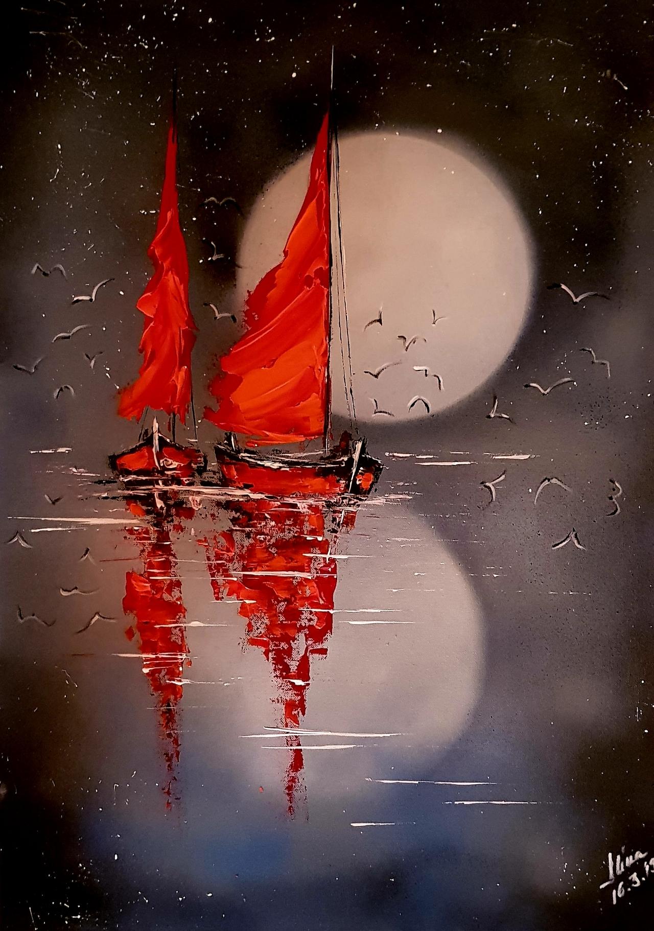 ArteDiAlina.com painting: incurable romantics